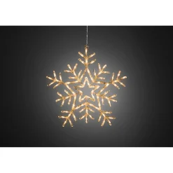 KONSTSMIDE Acryl-Schneeflocke mit LEDs, für den Außenbereich, 58 cm New
