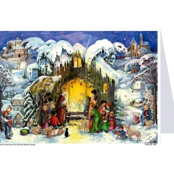 Adventskalender-Karte "Heilige Familie" Sale