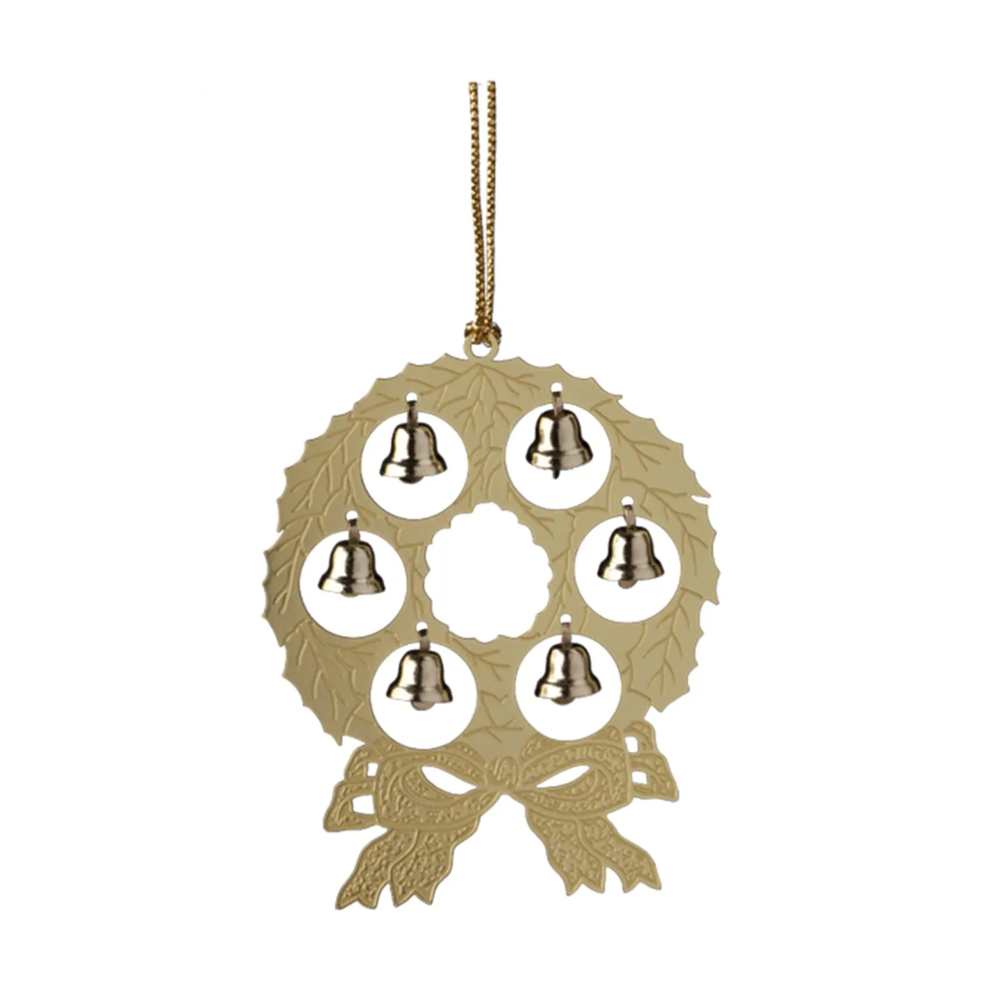 Adventskranz mit Glöckchen, goldfarben Best