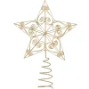 Baumspitze Filigraner Stern, gold Discount