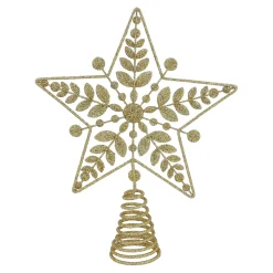 Baumspitze Funkelnder Stern, gold Discount