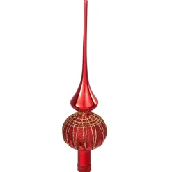Baumspitze rot mit Glitterdach Discount