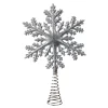 Baumspitze Schneeflocke, silber New