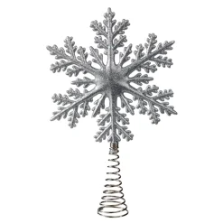 Baumspitze Schneeflocke, silber New