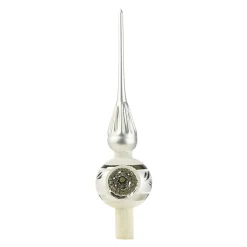Baumspitze silber mit silbernem Reflex-Stern Discount