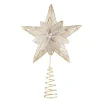 Baumspitze Stern mit Blume, gold Best