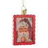 Poesie in Glas Briefmarke mit Weihnachtsmann New