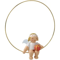 WENDT & KÜHN Christbaumengel im Ring mit Ball Hot