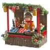 Käthes Original Christbaumschmuckstand mit Händler New