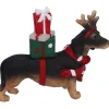 Dackel mit Geschenken, Standfigur Sale