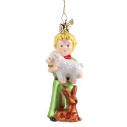 Poesie in Glas Der Kleine Prinz mit Tieren, Glas-Baumbehang Hot