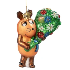 Poesie in Glas Die Maus mit Blumenstrauß Sale