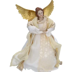 Engel, beige/goldfarben, Standfigur Clearance