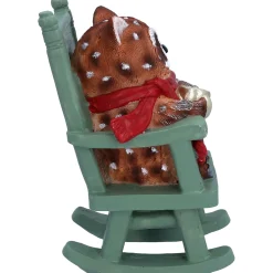 Eule auf Schaukelstuhl, Standfigur Discount