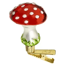 Poesie in Glas Fliegenpilz mit Clip, groß (5cm) Discount