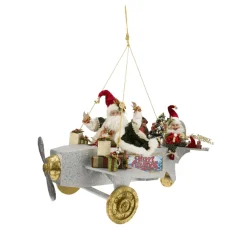 Flug vom Nordpol mit Weihnachtsmann