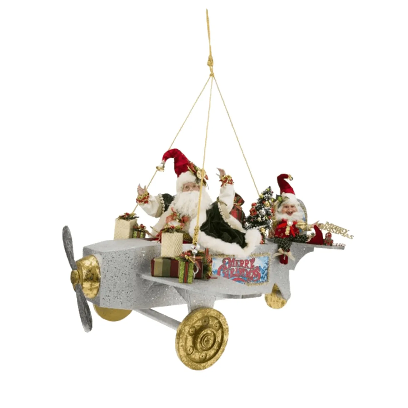 Flug vom Nordpol mit Weihnachtsmann