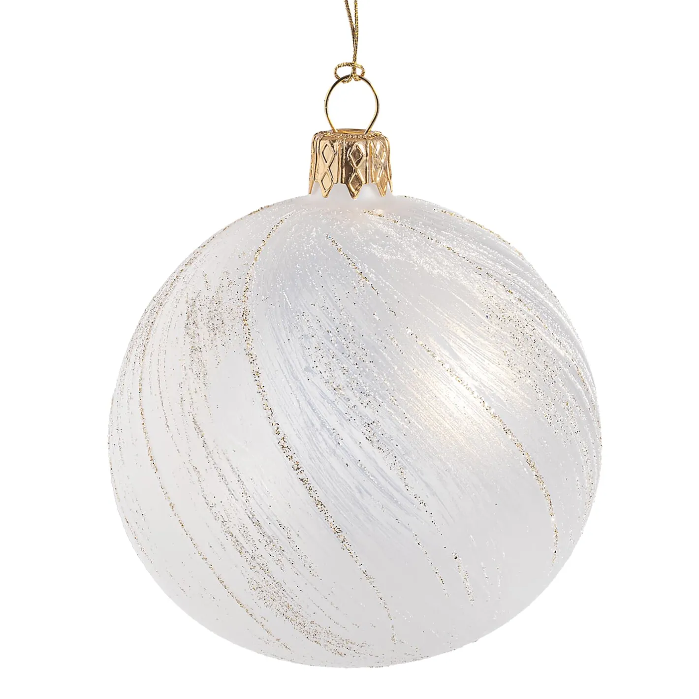 Glaskugel klar, champagner, 10 cm Clearance