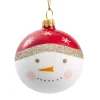 Glaskugel Schneemann, 7 cm New