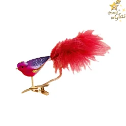 Poesie in Glas Glasvogel pink-lila Clearance