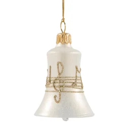 Glocke cremefarben mit Notenband Discount