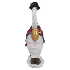 Gänsepaar mit Geschenk und Herz
