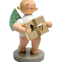 WENDT & KÜHN Gratulant, Engel mit Geschenk, Goldedition No7 New