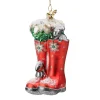 Poesie in Glas Gummistiefel, rot Sale
