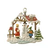 Käthes Original Haus mit Schneemann und Kindern Outlet