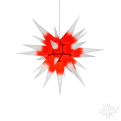 Herrnhuter Sterne Herrnhuter Papierstern, rot/weiß, 60 cm Clearance