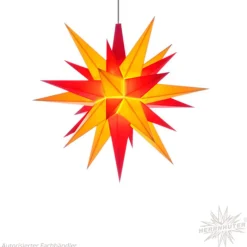 Herrnhuter Sterne Herrnhuter Stern, rot/gelb, 40 cm, Papier Outlet