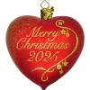 Poesie in Glas Herz "Merry Christmas 2025", Glas-Baumbehang Online