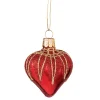 Herz rot mit Glitterdach New