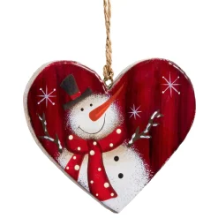 Herz "Schneemann mit Zylinder" Hot