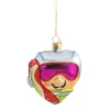 Poesie in Glas Herz Snowboarder New