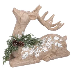 Hirsch mit Waldmuster sitzend Best