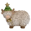 Hochlandrind mit grüner Mütze, Standfigur New