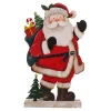 Holzaufsteller "Wandernder Weihnachtsmann" Hot