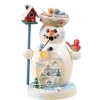 Käthes Original Holzknoddl Schneemann "Vogelgezwitscher", Räuchermännchen
