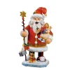 Käthes Original Holzknoddl "Weihnachtsmann mit Engel", Räuchermann Sale