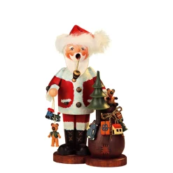 Käthes Original Holzknoddl "Weihnachtsmann mit Geschenken", Räuchermännchen Sale