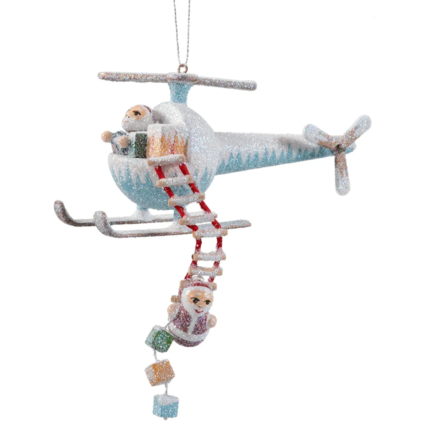 Käthes Original Hubschrauber mit Weihnachtsmann