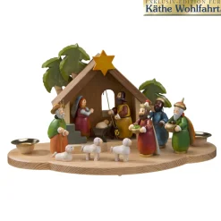 Käthes Original Kerzenhalter "Weihnachtskrippe" Hot
