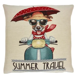 Kissenhülle "Ein Hund auf Sommerreise" Discount
