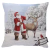 Sandner Kissenhülle "Weihnachtsmann mit Hirsch" Outlet