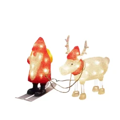 KONSTSMIDE LED Acryl Santa & Rentier Best