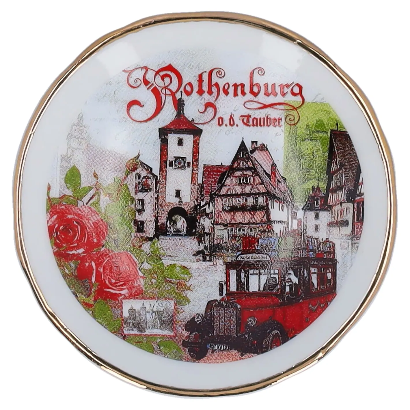 Magnet-Tellerchen "Rothenburg Rosen" Online
