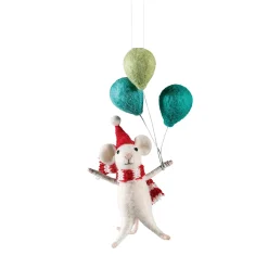 Maus mit Luftballons aus Filz Best