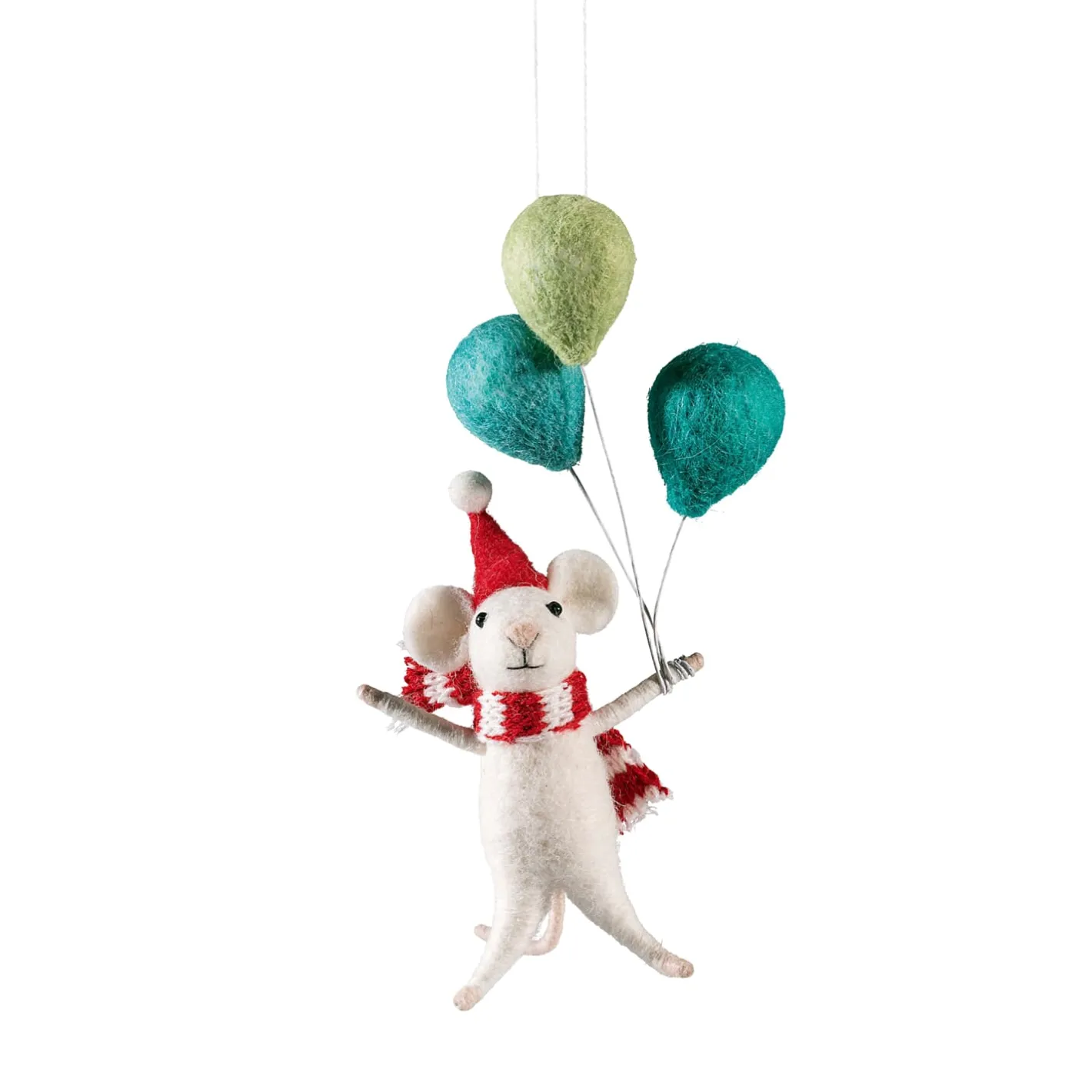 Maus mit Luftballons aus Filz Best