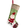 Nikolausstrumpf mit Weihnachtsmann, grün Online